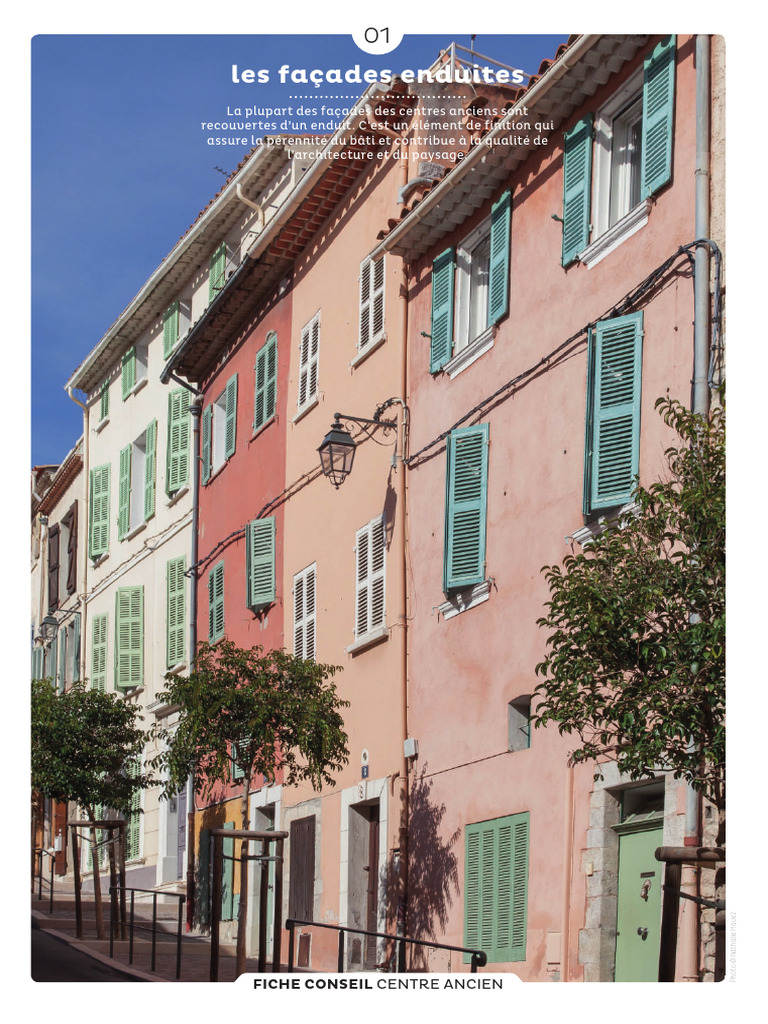 Façades enduites : conseils et matériaux | PDF | Mortier (matériau) | Chaux