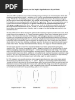 History:: A Note On Rim Width, Tire Sensitivity, and Rim Depth in High Performance Bicycle Wheels