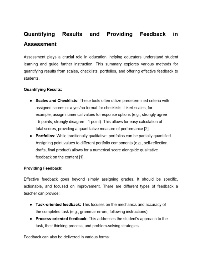 Summary | PDF | Learning | Rubric (Academic)