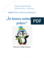 1. Proiect de activitate „În lumea animalelor polare”