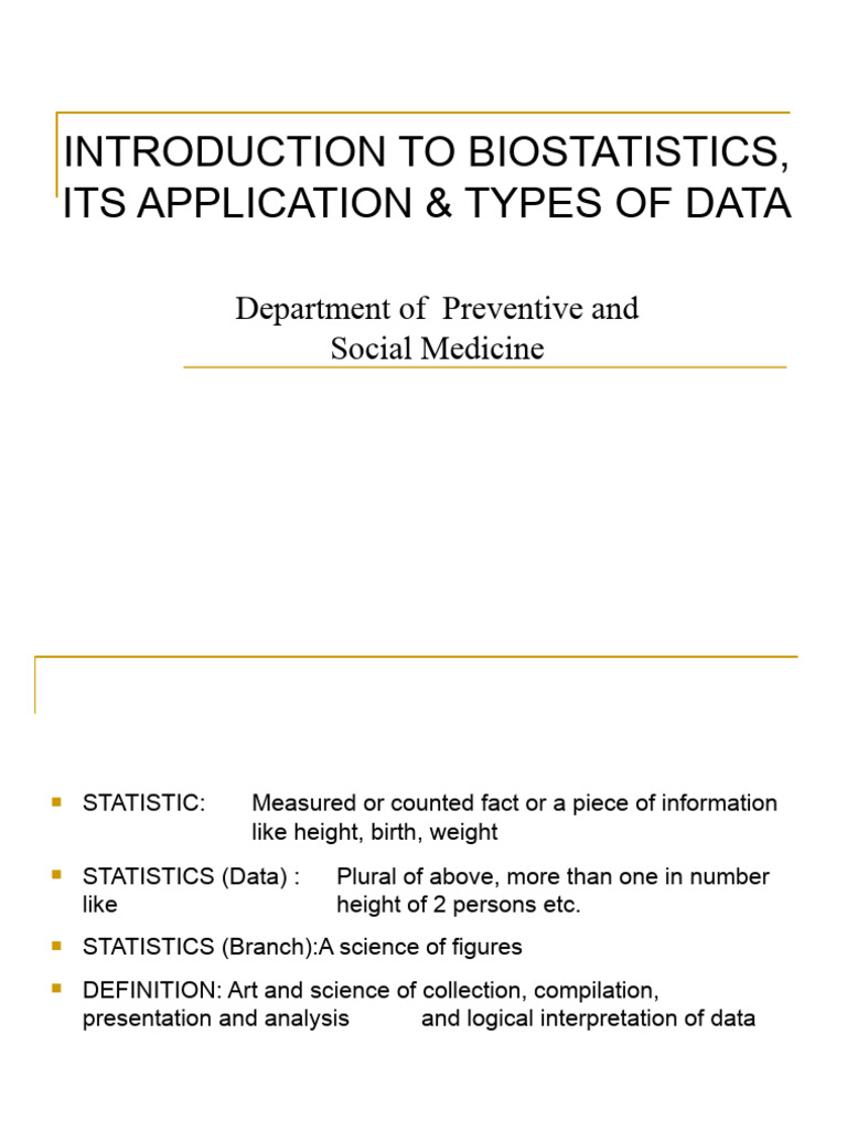 Introduction To Biostatistics | PDF | Statistics | Biostatistics