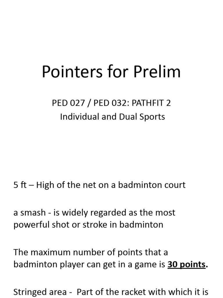Badminton Basics for Students | PDF | Sports | Athletic Sports