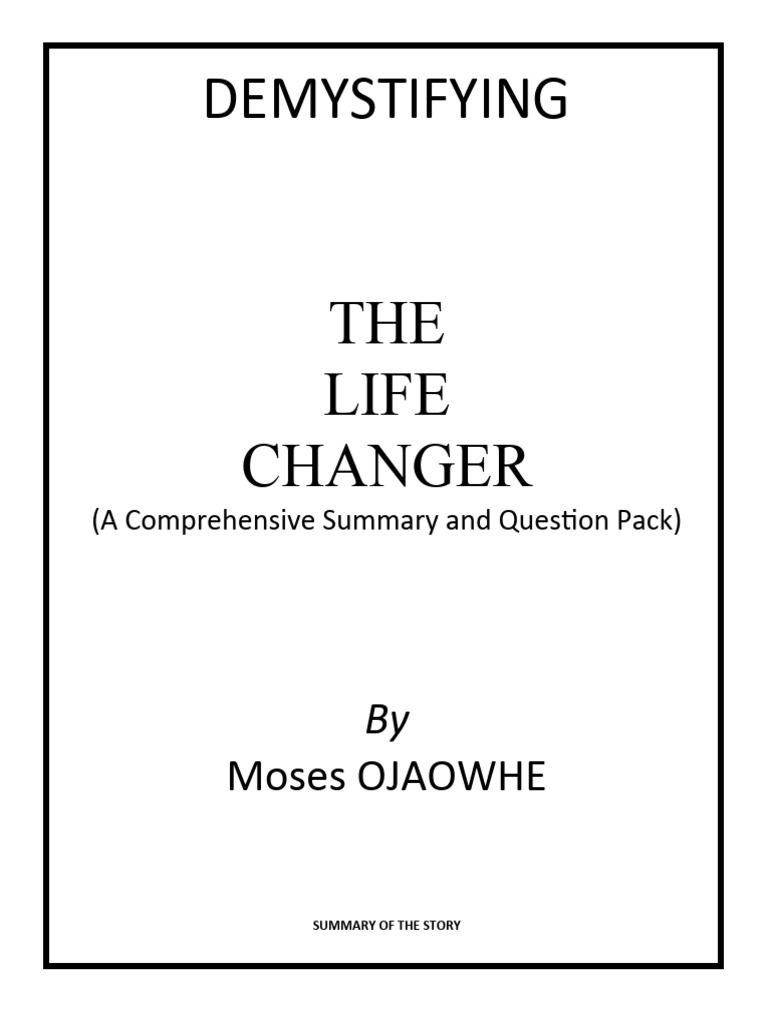 The Life Changer Questions | PDF