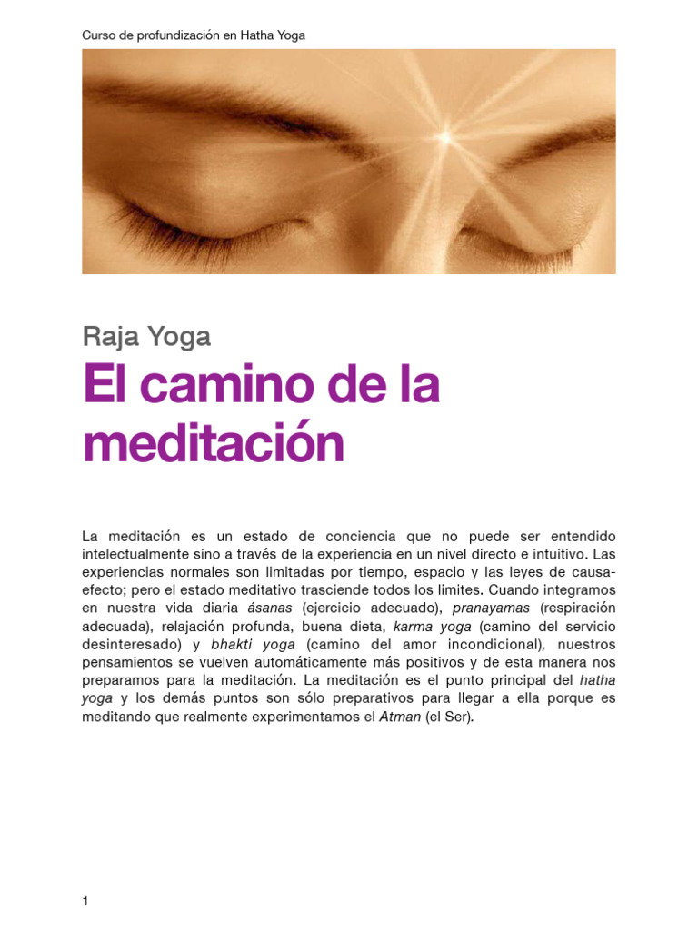 Introducción al Raja Yoga y sus Sutras | PDF | Yoga | Verdad