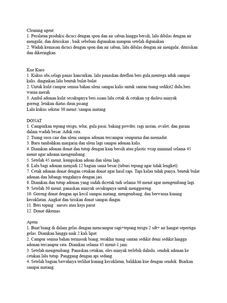 Panduan Cleaning Agent Halal | PDF | Memasak, Makanan, & Anggur ...