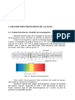 Metode spectroscopice, Curs 1