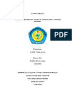 Laporan Kasus OK GA (General Anesthesia) Pada CA Mammae (BONFILIO ALFREDO SASAJUA)