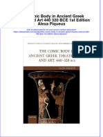 The Comic Body in Ancient Greek Theatre and Art 440 320 Bce 1St Edition Alexa Piqueux Online Ebook Texxtbook Full Chapter PDF