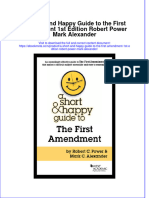 Full Ebook of A Short and Happy Guide To The First Amendment 1St Edition Robert Power Mark Alexander Online PDF All Chapter