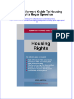 Full Ebook of A Straightforward Guide To Housing Rights Roger Sproston Online PDF All Chapter