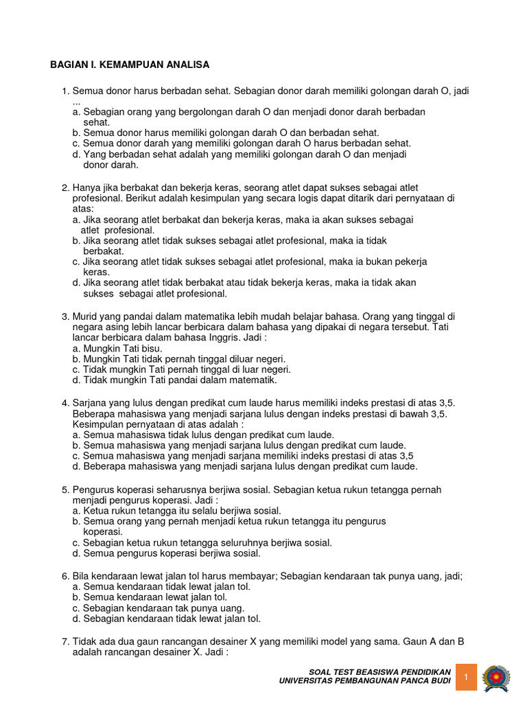 Sering Muncul di Ujian! 25 Soal Tes Potensi Akademik Lengkap dengan Pembahasan
