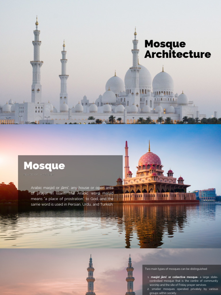 Key Features of Mosque Architecture | PDF | Mosque | Abrahamic Religions
