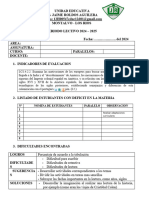 Modelo Informe de Prueba de Diagnóstico