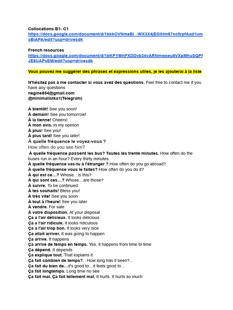 ?french Phrases - 2 | PDF