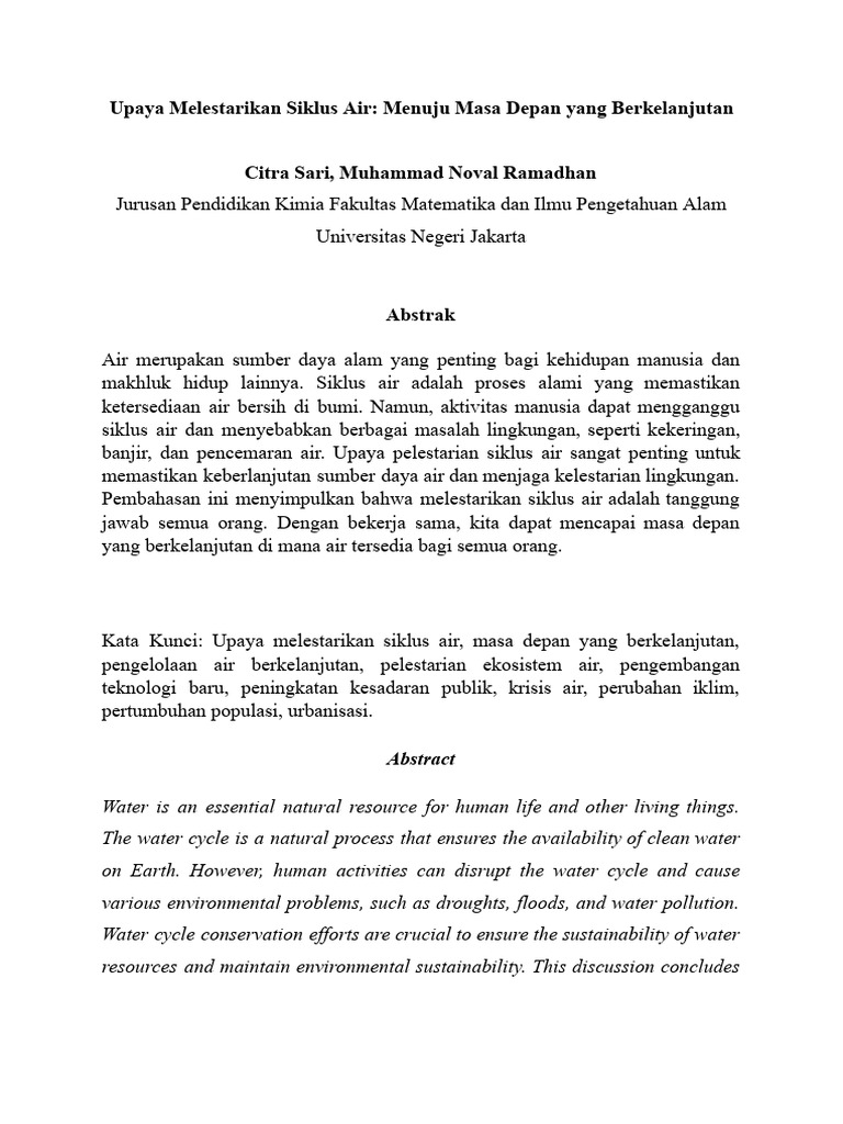 Citra Sari - Muhamad Noval Ramadhan - Makalah - Upaya Melestarikan ...