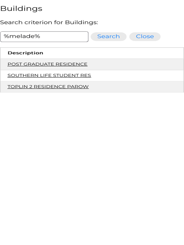 Student Residences Directory | PDF