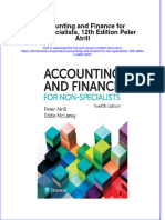 Full Ebook of Accounting and Finance For Non Specialists 12Th Edition Peter Atrill Online PDF All Chapter