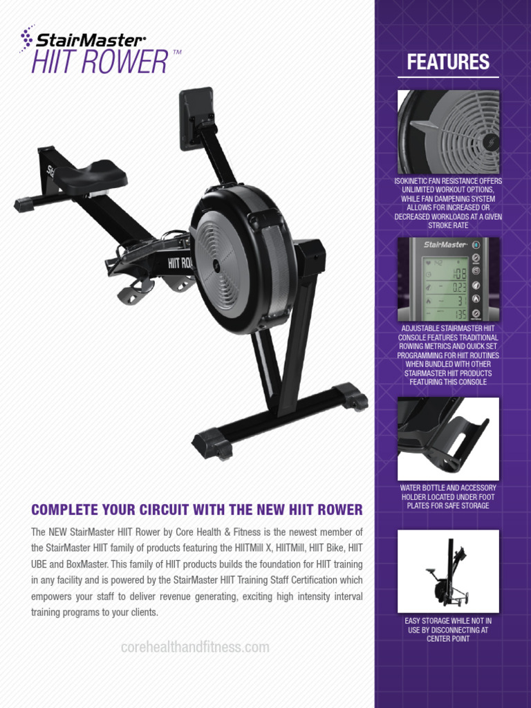 Hiit Rower PDF High Intensity Interval Training Rowing (Sport)