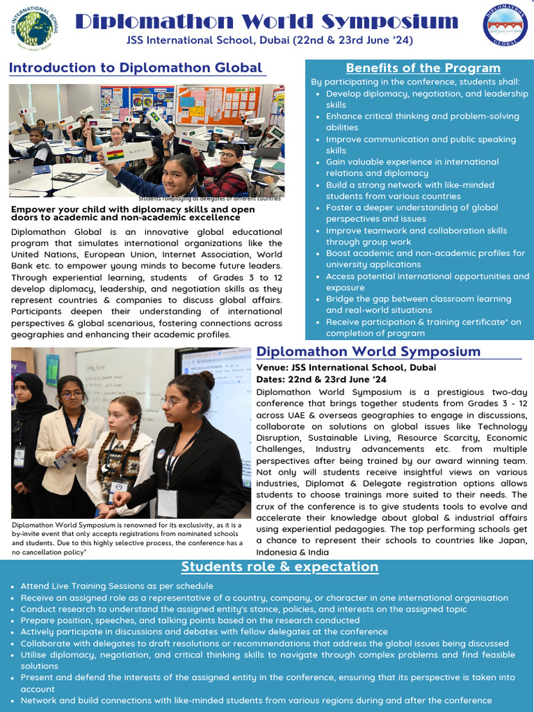 Diplomathon World Symposium With The Updated LINK To Register (June '24 ...