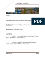 Secuencia - Didactica - Lobos - Unipe Sede Del Viso. 2011