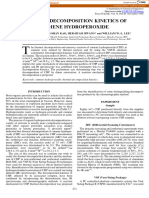 Thermal Decomposition Kinetics of CHP