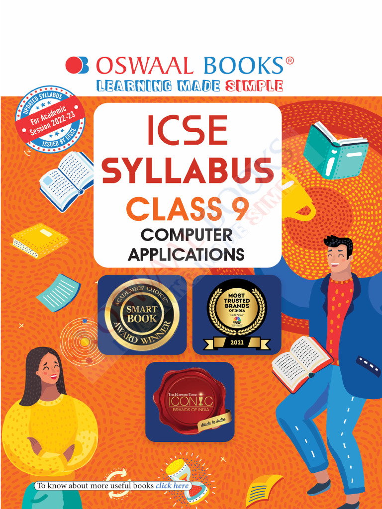 Oswaal icse class 9th syllabus for 2022 23 exam computer applications