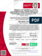 Certificado Digital - Grupo Mat Quimica - Iso 45001