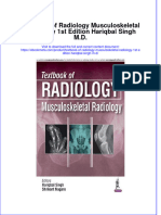 Download ebook Textbook Of Radiology Musculoskeletal Radiology 1St Edition Hariqbal Singh M D online pdf all chapter docx epub 