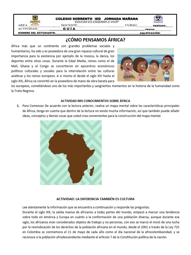 Cultura Afrocolombiana y su Identidad | PDF