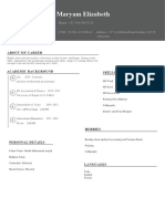 Free CV Template 6