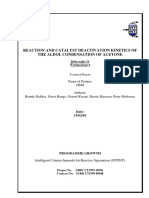 Adol Condensation of Acetone - Reactions - Catalyst Deactivation