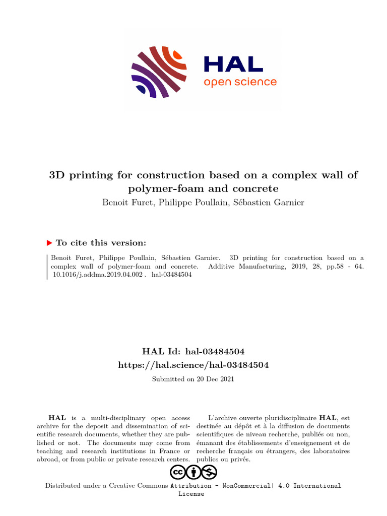 3D Printing in Construction | PDF | Polyurethane | 3 D Printing