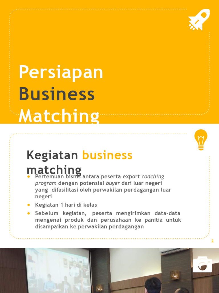 Mempersiapkan Business Matching | PDF | Karier & Perkembangan ...