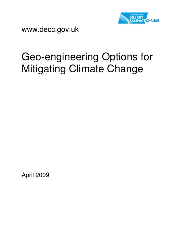 Geo-engineering Strategies for Climate Mitigation | PDF | Climate ...