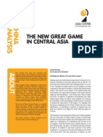 China Analysis - The New Great Game in Central Asia - September2011