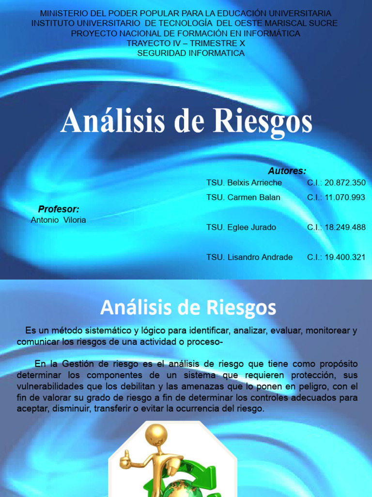 Análisis de Riesgos en Seguridad Informática | PDF | Cibercrimen ...