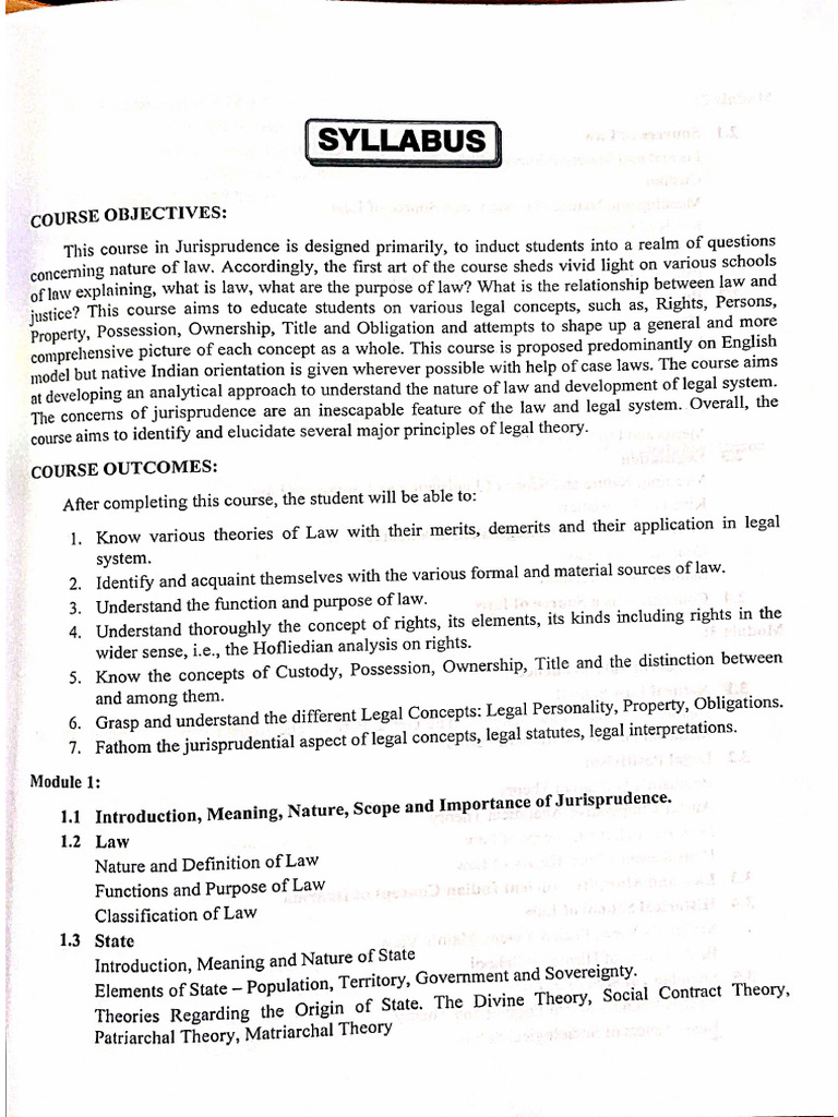 Jurisprudence Notes | PDF