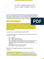 Nuovi Costi Massimi Dal 16 Aprile 2022