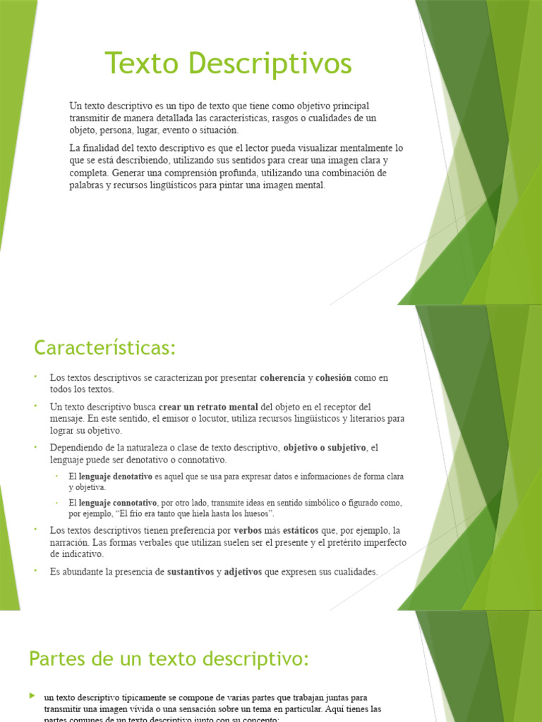Ejemplos y características de textos descriptivos | PDF | Coala ...