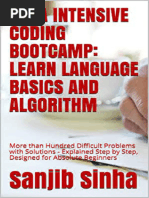 Java Intensive Coding Bootcamp LEARN LANGUAGE BASICS and ALGORITHM More Than Hundred Difficult Problems With Solutions - ... (Sanjib Sinha) (Z-Library)