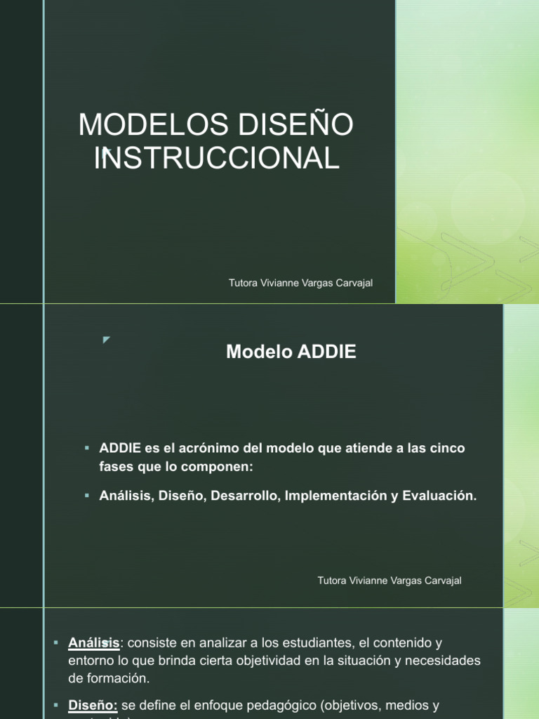 Modelos de Diseño Instruccional en Educación | PDF | Comunicación ...