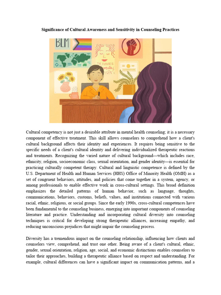 Cultural Competence in Counseling Practices | PDF | Psychotherapy ...