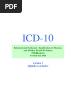 ICD-10 2006 Alphabetical Index (Volume 3)