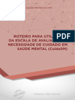 Escala de Avaliação Da Necessidade de Cuidado em Saúde Mental (CuidaSM)