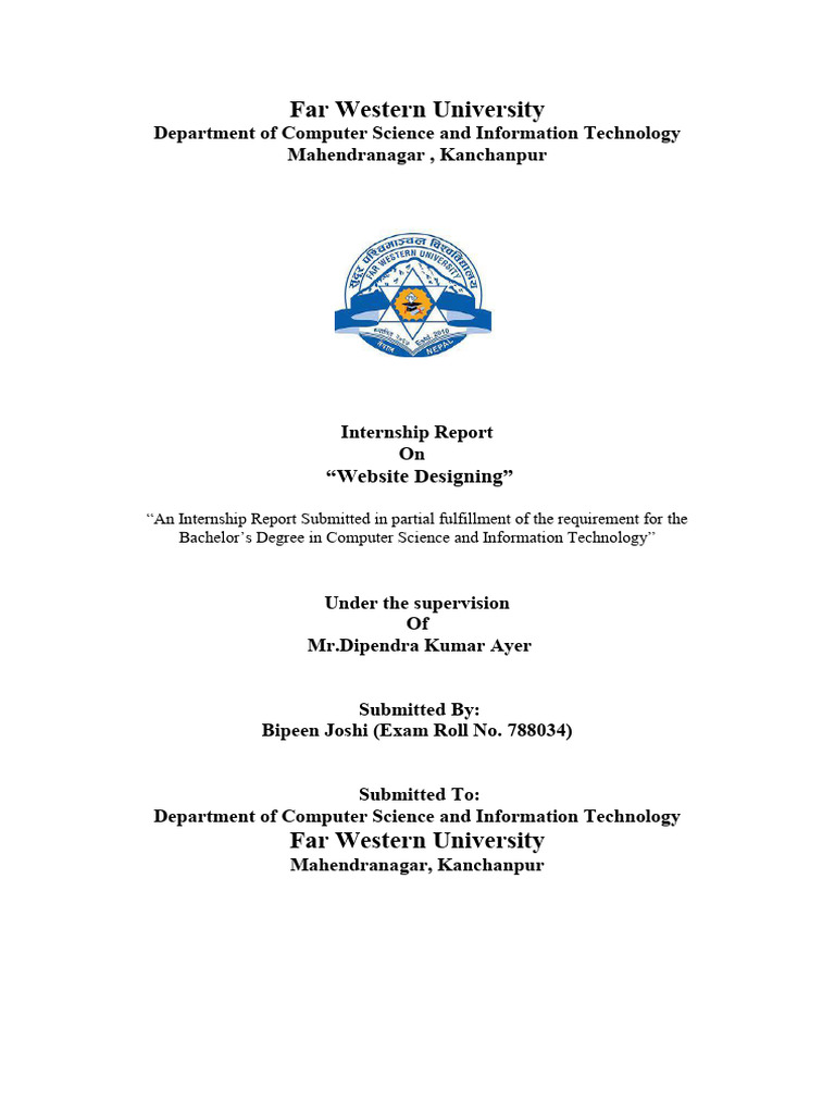 Intern Final Report Bipeen - 100028 PDF | PDF | Bootstrap (Front End ...