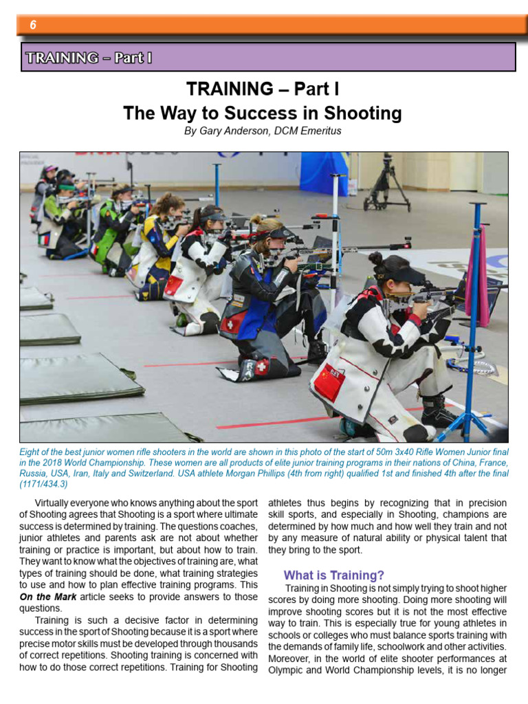 TRAINING - Part I The Way To Success in Shooting | PDF | Goal