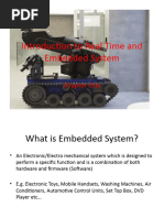 Introduction to Real Time and Embedded System