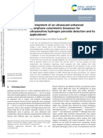 Development of An Ultrasound-Enhanced Smartphone Colorimetric Biosensor For Ultrasensitive Hydrogen Peroxide Detection and Its Applications