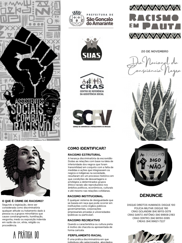 Combate ao Racismo e Consciência Negra | PDF | Racismo | Discriminação ...