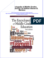 The Encyclopedia of Middle Grades Education 2Nd Ed 1St Edition Steven B Mertens Online Ebook Texxtbook Full Chapter PDF